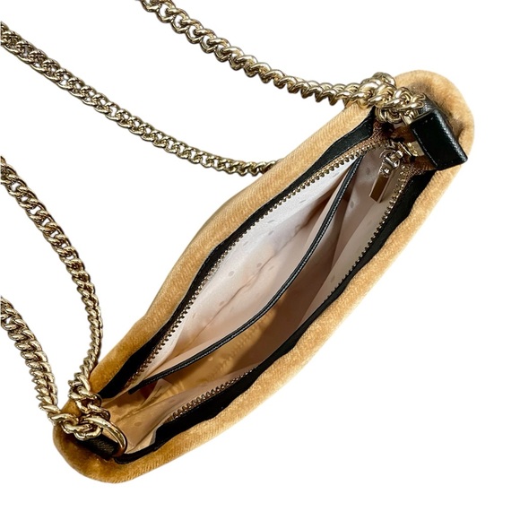 One Of A Kind Sample! Kate Spade Cameron Street Velvet Ellery 2-Way Bag - Camel - Picture 6 of 9